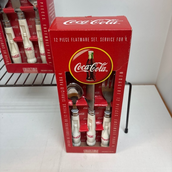 NIB 2 Sets Of 12PC Each Coca-Cola Flatware Sets Service for 8 Total - Picture 2 of 5